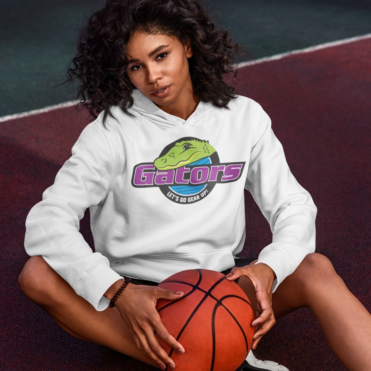 Teams black hoodie basketball